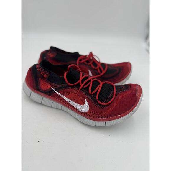 Size 10.5 - Nike Free Flyknit+ Gym Red - Picture 1 of 7